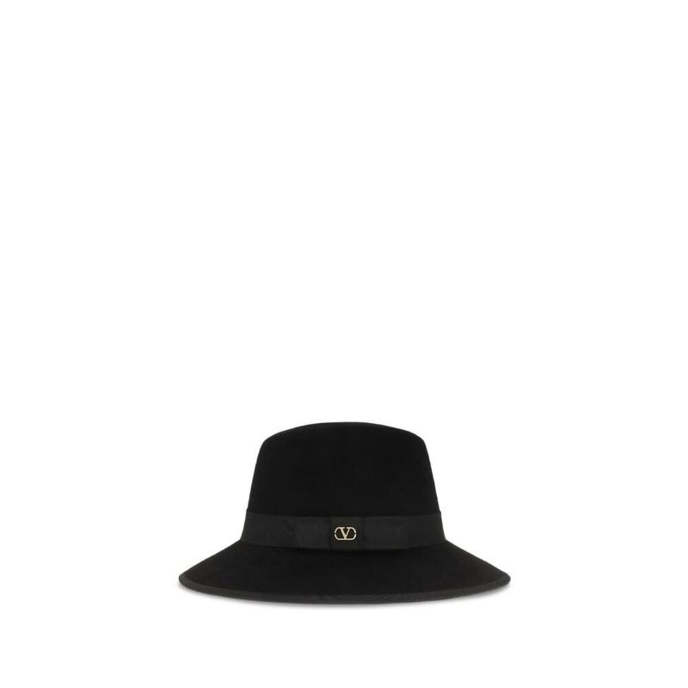 Valentino Garavani Black Cotton Women's Fedora